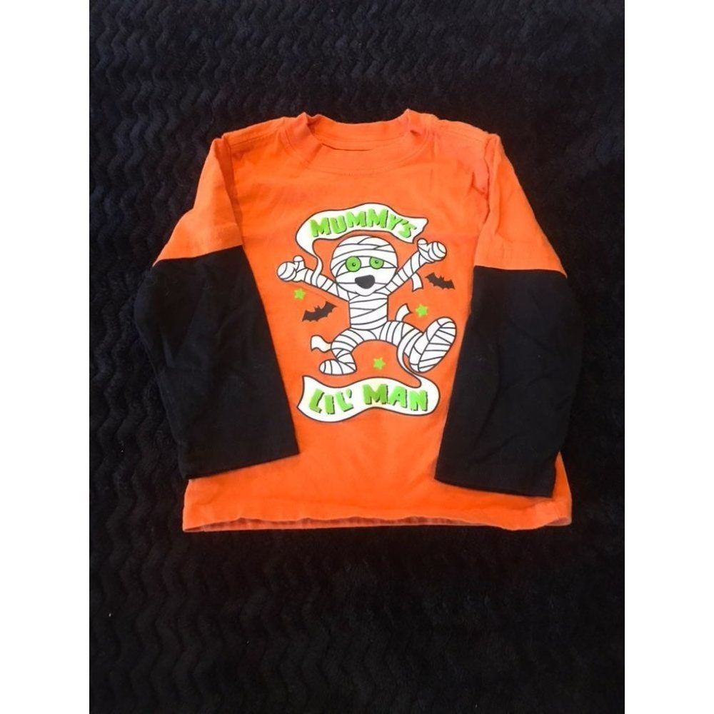 baby boys size 2t Halloween Long Sleeve Shirt Mummy